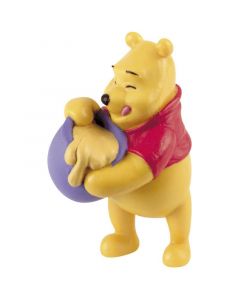 Pooh c/ pote de mel - figura