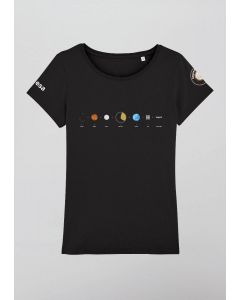 T-shirt Senhora ESA Beyond Mission - Preto (M)