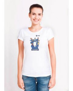 T-shirt Senhora ESA Astronauta - Branco (S)