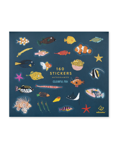160 Stickers Colourful Fish