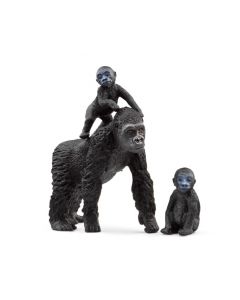 Gorila mãe com crias