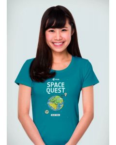 T-shirt Senhora ESA Earth Petroleum - Verde (S)