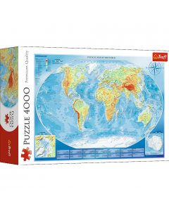 Puzzle 4000 peças - Mapa Mundo